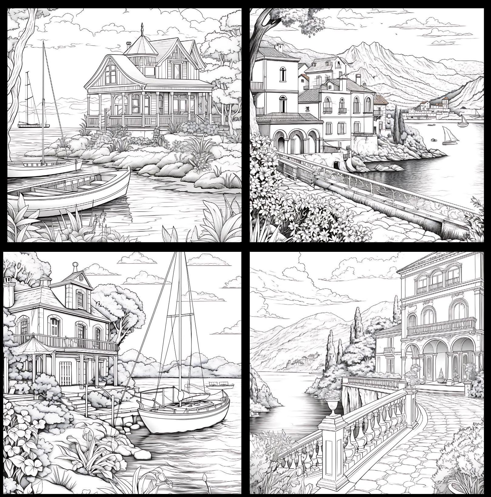 50+ Tropical Beach Coloring Pages