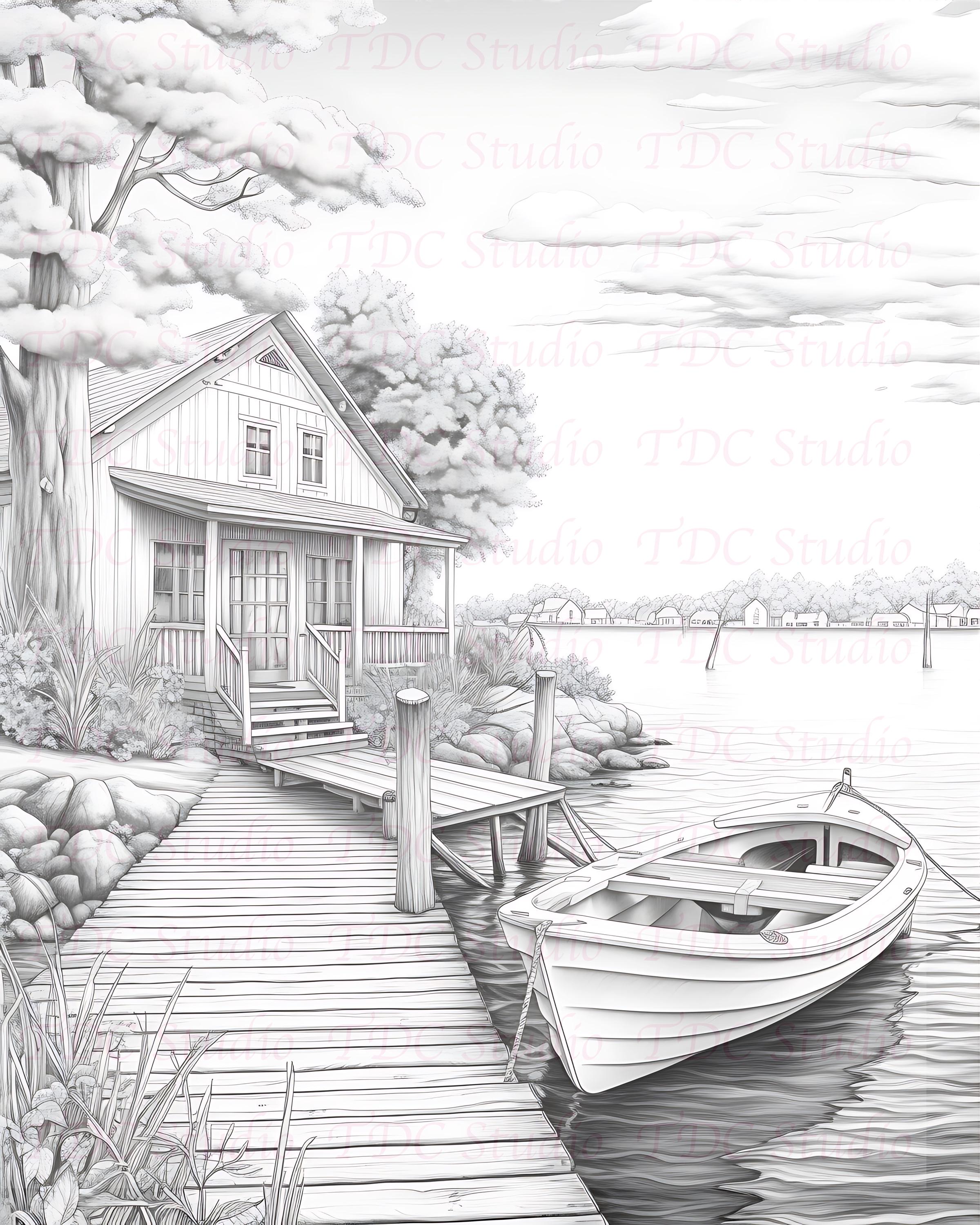 50+ Tropical Beach Coloring Pages