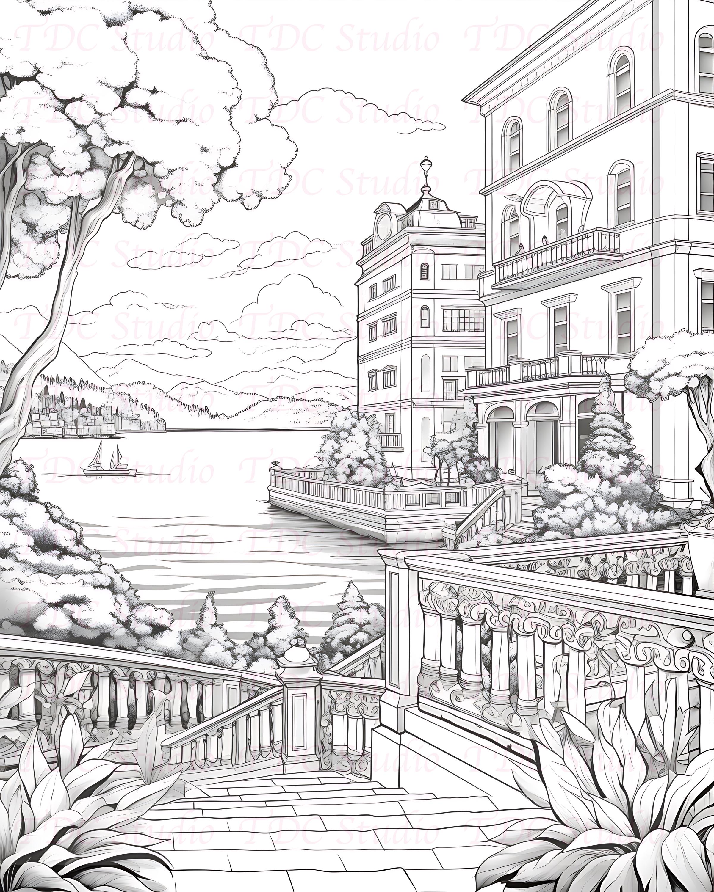 50+ Tropical Beach Coloring Pages